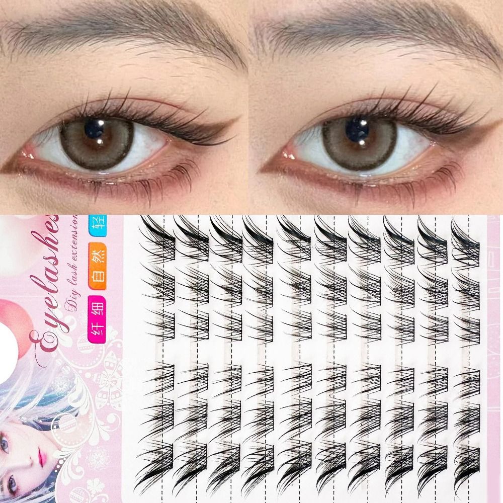 Eyelash Extension Human Hair - Pestañas en racimos de ojos de