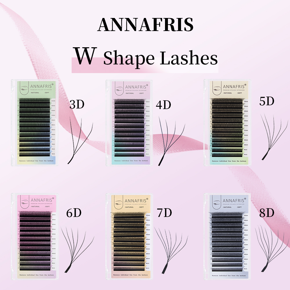 ANNAFRIS ventilador de volumen - Eyelash Extension Human Hair reseña y precio
