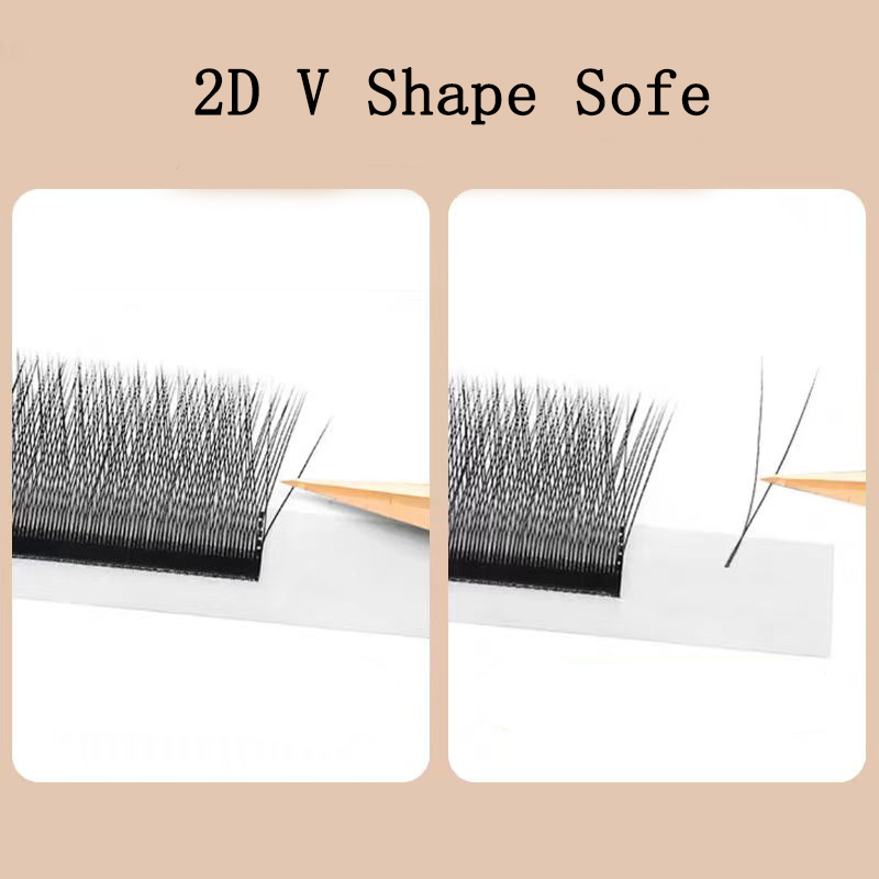 Pestañas MARIA 2D en forma de  - Eyelash Extension Human Hair reseña y precio